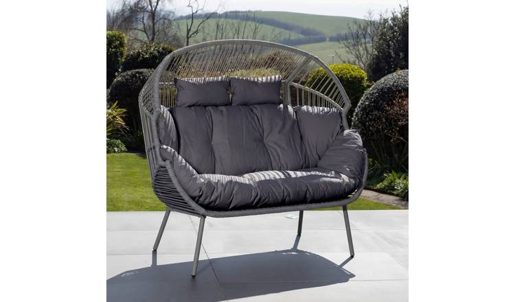 Artemis Home Cocona 2 Seat Standing Egg Chair - Dark Grey