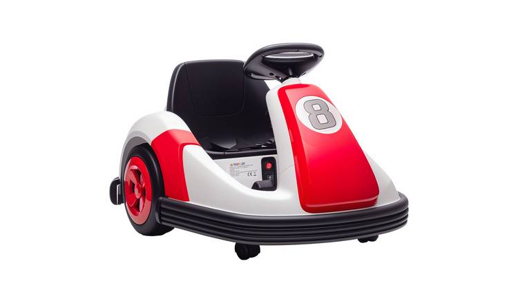 AIYAPLAY 6V Ages 3 to 8 Years 360 Degree Spin Music Kids Bumper Car – Red