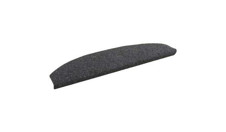 Walplus Pack of 15 500 G/m2 Pile Stair Mats - Dark Grey - 80 x 24.5 cm
