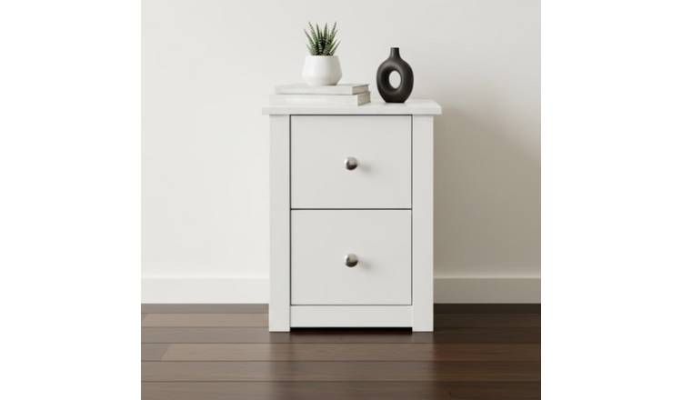 Home Treats Paris Drawer Bedside Table - White