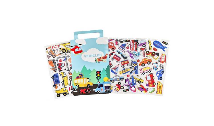 Walplus Toy Transportation And Heavy Vehicles Kids Foam Puffy Stickers