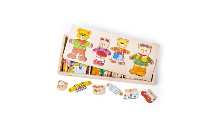 Bigjigs Toys Dress Up Bear Family - 3 Years +
