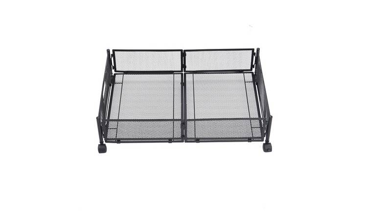 Living and Home Underbed Storage Container with Wheels - Black
