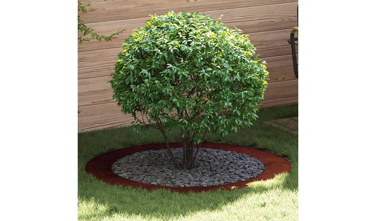 Walplus Corten Steel Garden Planter - Brown - 120 x 120 cm
