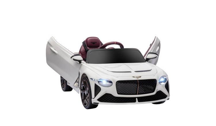 HOMCOM Bentley Bacalar 12V 3 to 5 Years Electric Ride on Car – White