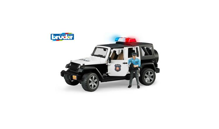 Bruder 1:16 Unlimited Rubicon Police Jeep Wrangler with Officer - Age 3+
