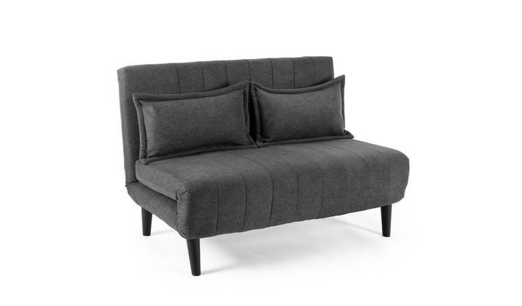 Furniture Online Harper Clic Clac Bed 2 Seater Linen Sofa – Charcoal