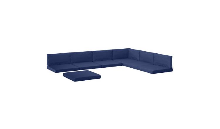 Outsunny 14 Garden Chair Cushions for Patio Conversation Set - Blue