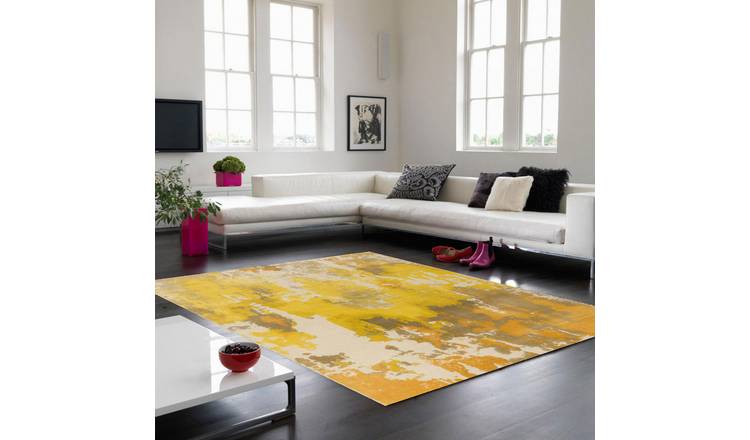Mega Flooring Beige Handmade Abstract Rug - 200 x 200cm