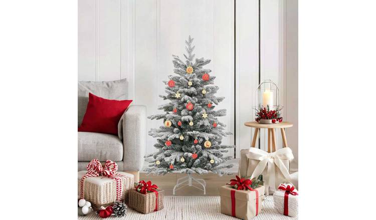 Walplus Pack of 40 Christmas Baubles - Gold and Red - 6 x 6 x 6 cm