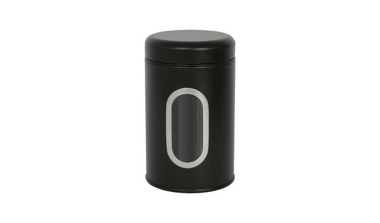 Harbour Housewares Stainless Steel Food Storage Container with Window - Black