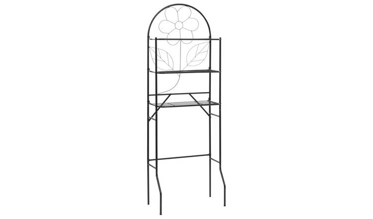 Walplus Steel Toilet Rack - Black - 60 x 33 x 174 cm