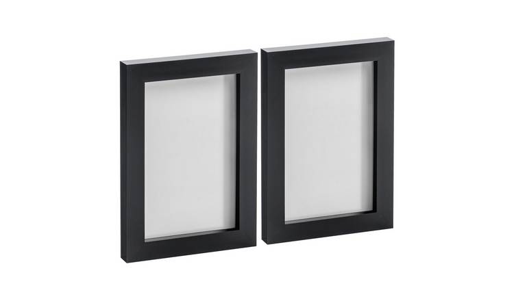 Nicola Spring Photo Frames - 4 x 6" - Set of 2 - Black