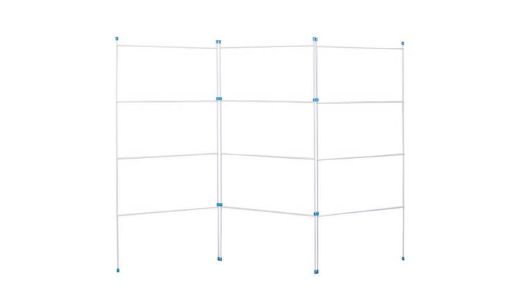 Home Vida 3 Fold Clothes Airer - White