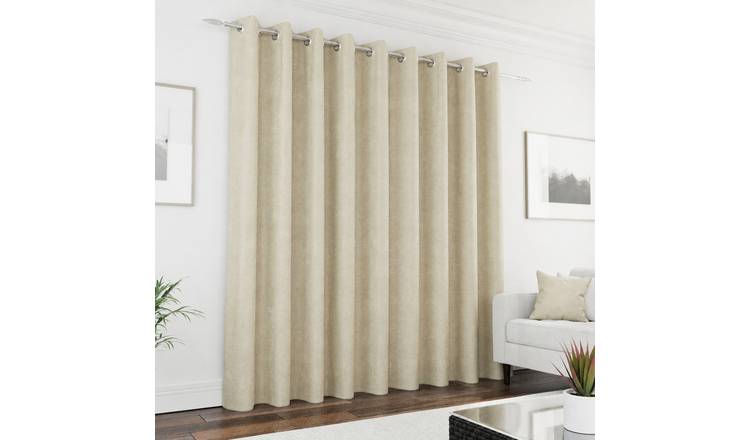 Enhanced Living Mayfair Chenille Blackout Curtains - 229 x 183cm - Cream