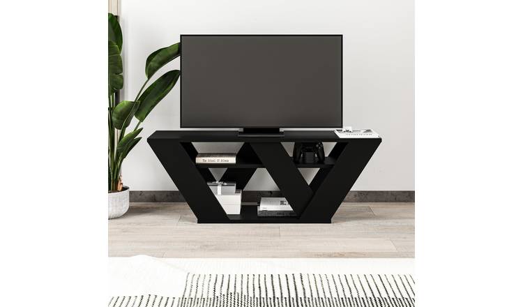 Decortie Pipralla Particleboard TV Stand - Black