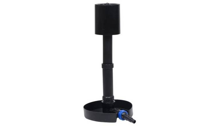 Walplus PVC Pond Skimmer Adjustable Height-Adjustable - Black