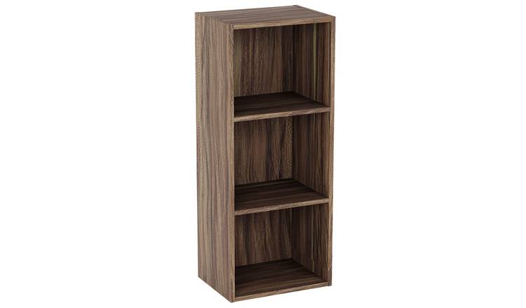 Vida Designs Oxford 3 Tier Cube Bookcase - Walnut
