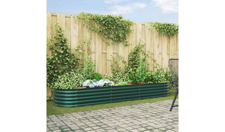 Walplus Steel Raised Garden Bed - Green - 320 x 80 x 44 cm