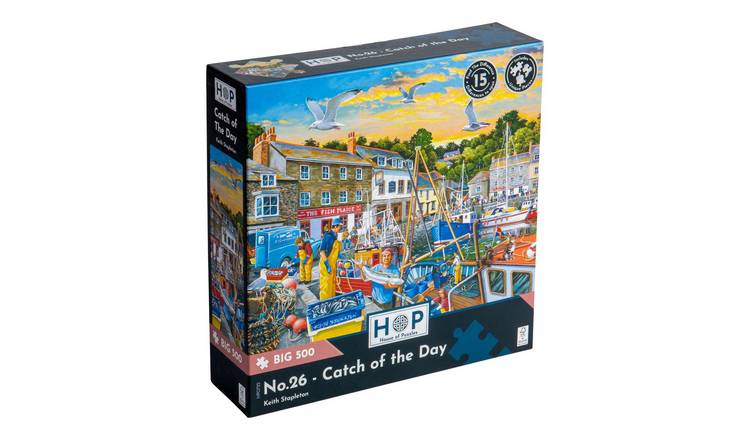 The House of Puzzles No.26 Catch of the Day BIG 500 Piece Jigsaw Puzzle