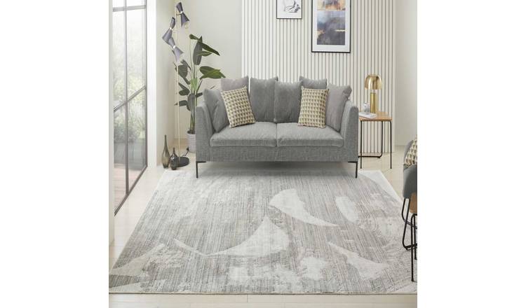 Mega Flooring Grey Modern Abstract Rug - 170 x 240cm
