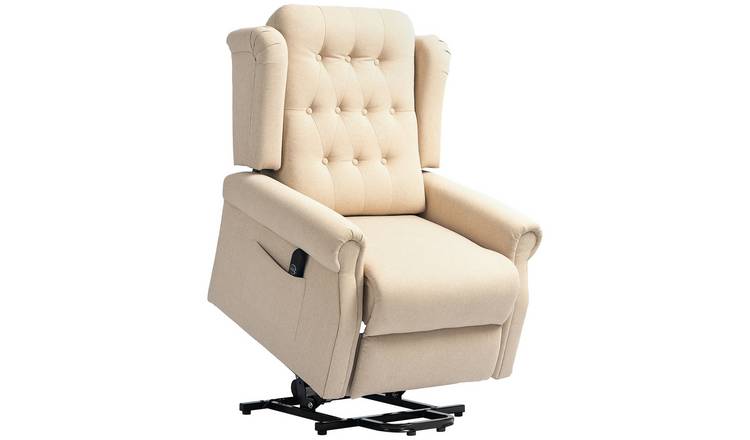 HOMCOM Power Lift Recliner Chair with Remote Control and USB Ports - Beige