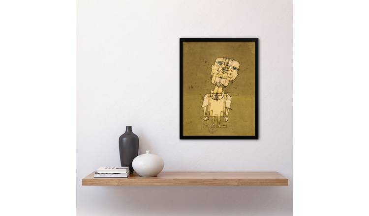 Paul Klee Ghost Of A Genius Abstract Self Portrait Framed Art Print - A3