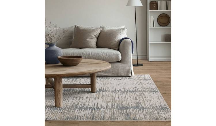 Mega Flooring Blue Modern Abstract Rug - 120 x 160cm