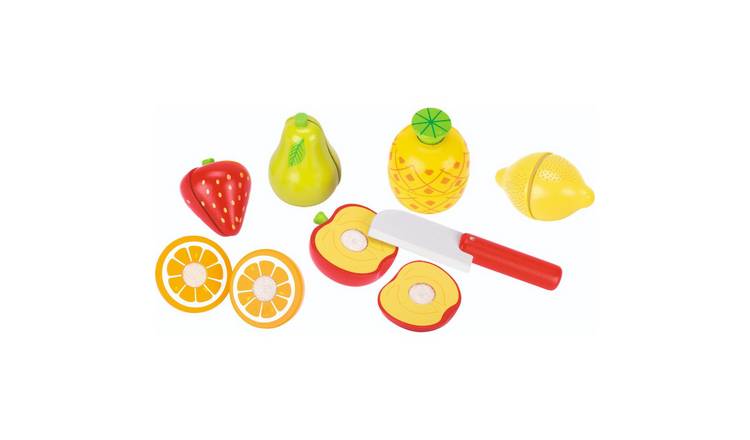 Goki Cutting Fruit Wooden Velcro Childrens Food Playset - Age 3+