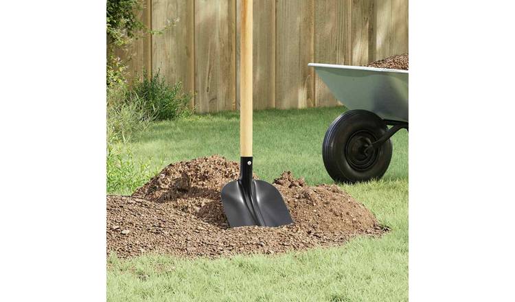 Walplus Pack of 4 Steel Shovel Head - Black - 24 x 34.5 cm