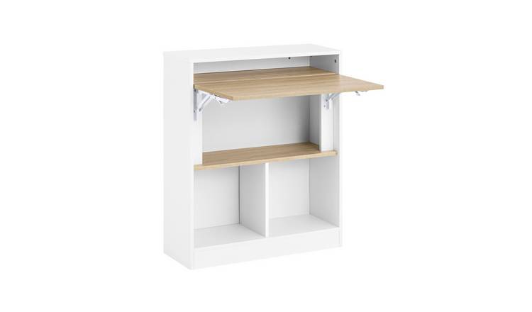 SoBuy 3 Tier Storage Folding Desk - White