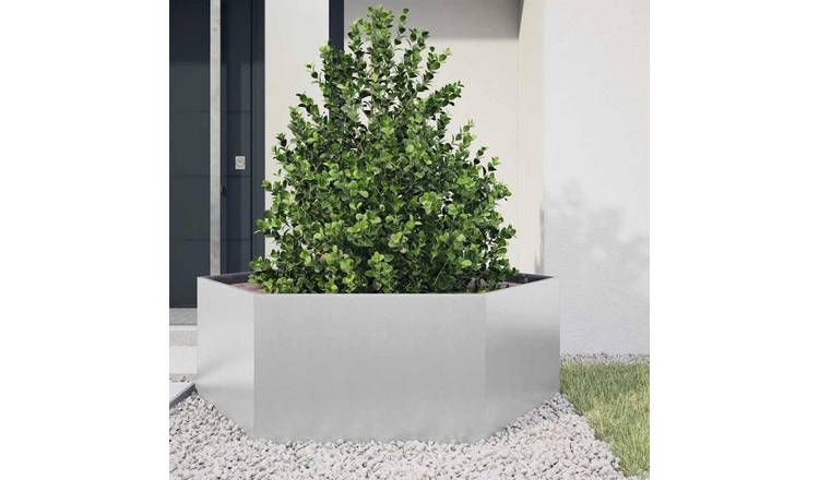 Walplus Galvanised Steel Garden Planter - 138 x 120 x 45 cm