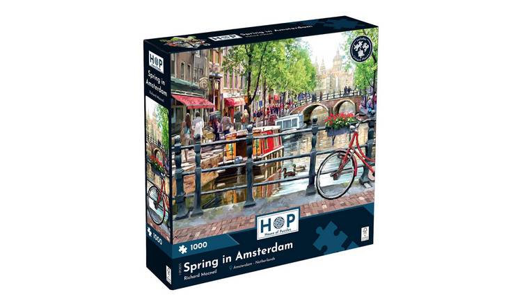 The House of Puzzles Spring in Amsterdam 1000 Piece Jigsaw Puzzle