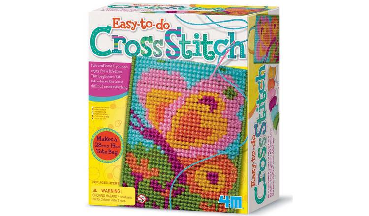 4M Knitting Easy-To-Do Cross Stitch - 8 Years +