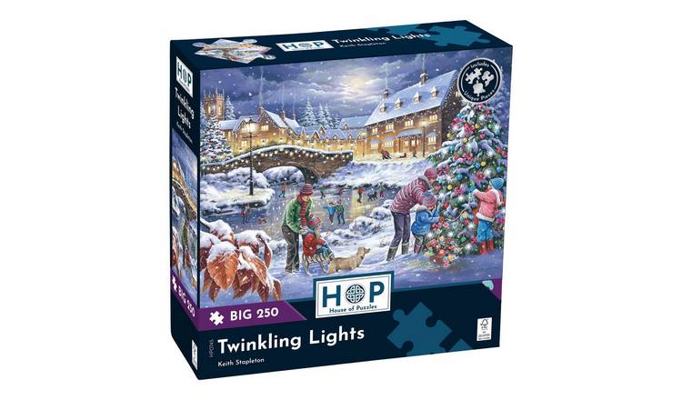 The House of Puzzles Twinkling Lights BIG 250 Piece Jigsaw Puzzle