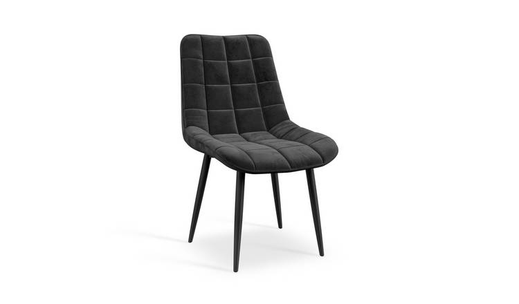 Furniture Online Nova Set Of 6 Velvet Dining Chair – Black
