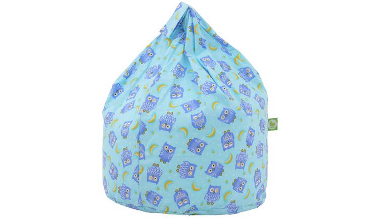 Bean Lazy Owl Bean Bag Child Size Blue