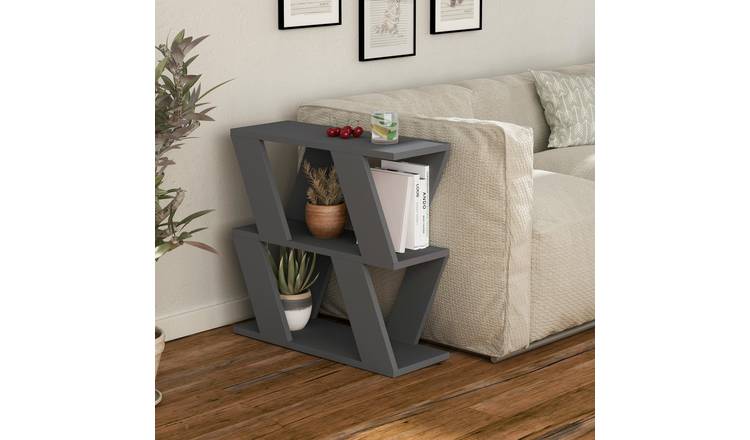 Decortie Lazena Melamine Particleboard 3-Tier Side Table - Anthracite