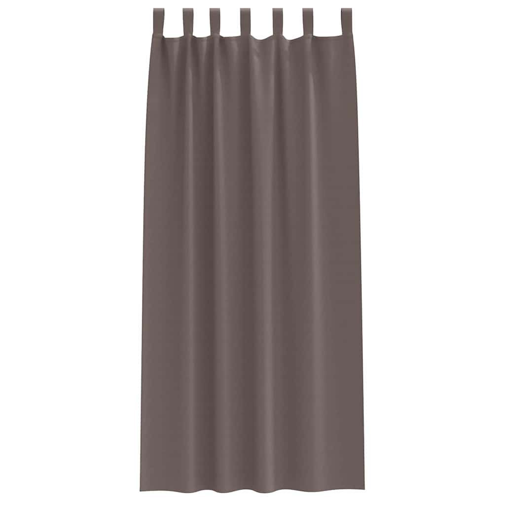 Walplus Set of 2 Ring Top Blackout Curtains - Dark Brown - 225 x 140 cm - Image 4