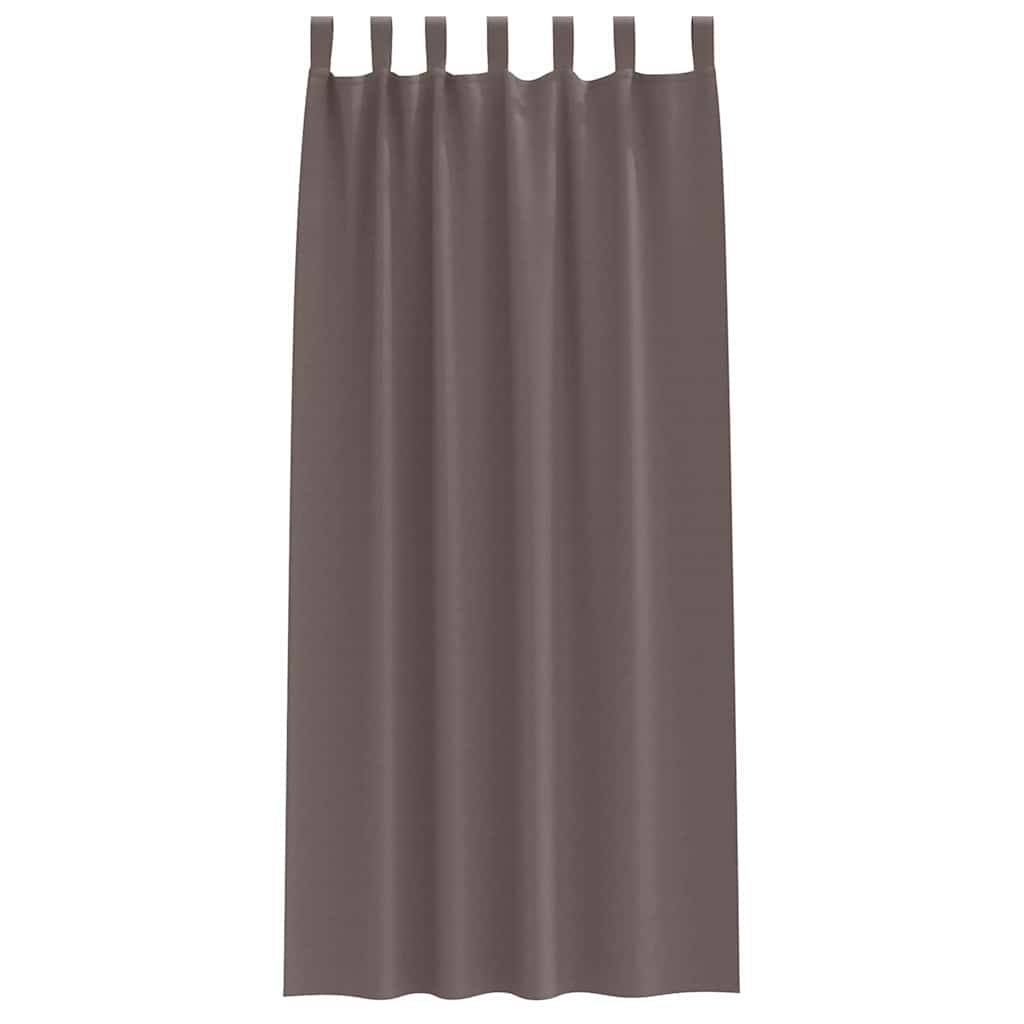 Walplus Set of 2 Ring Top Blackout Curtains - Dark Brown - 225 x 140 cm - Image 4