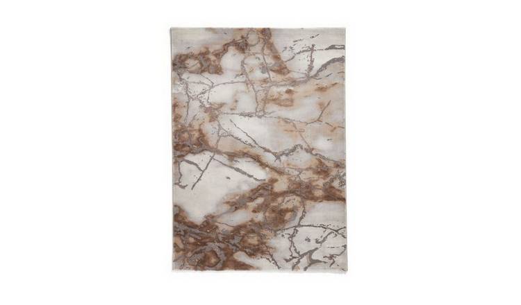 Mega Flooring Beige Modern Abstract Rug - 120 x 170cm