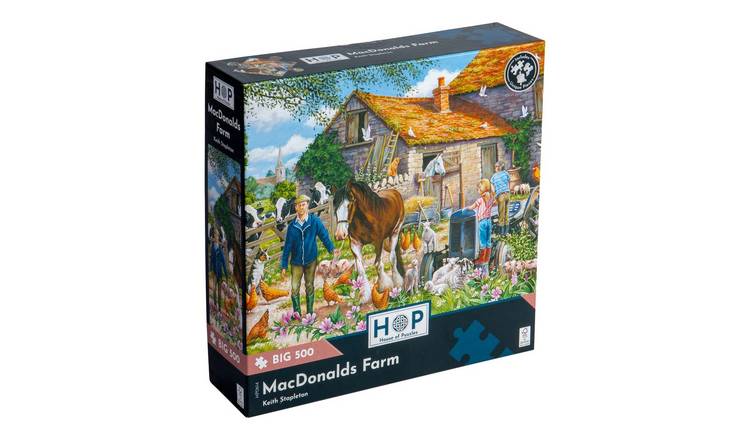 The House of Puzzles MacDonalds Farm BIG 500 Piece Jigsaw Puzzle