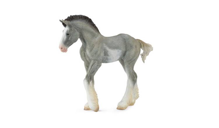 CollectA Clydesdale Foal Black Sabino Roan - 3 Years +