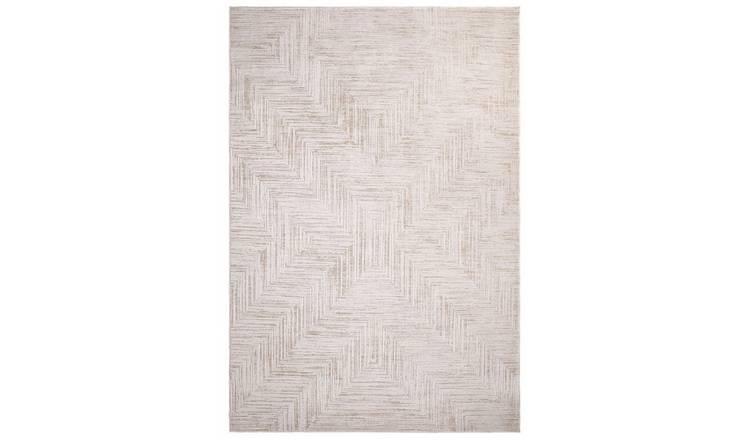 Mega Flooring Beige Modern Abstract Rug - 120 x 160cm