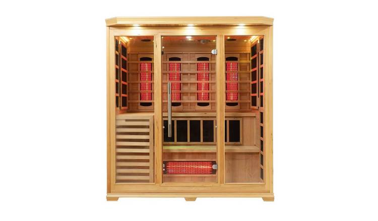 Vidalux Solara 4-5 Person Full Spectrum Infrared Bench Sauna with Complete Heat