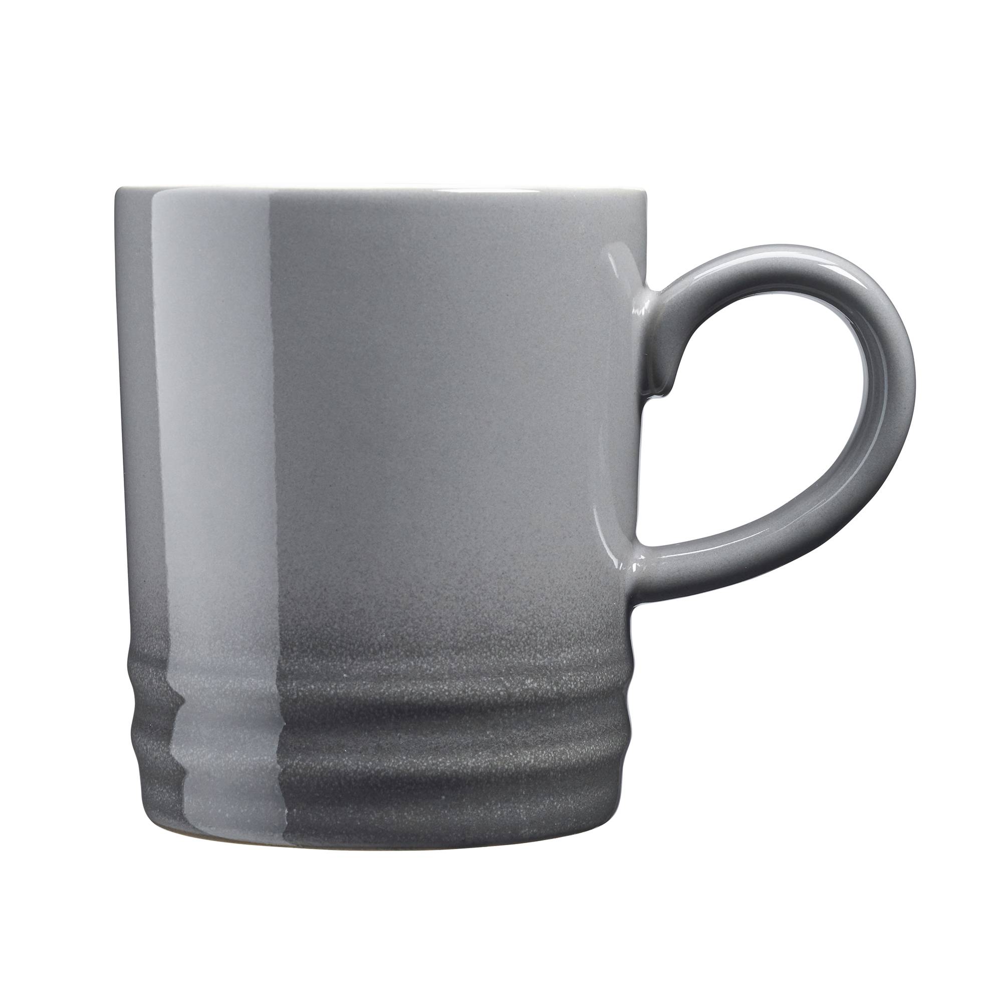 Cooks Professional Set of 4 Stoneware Tea Coffee Mugs 350ml - Grey - Image 4
