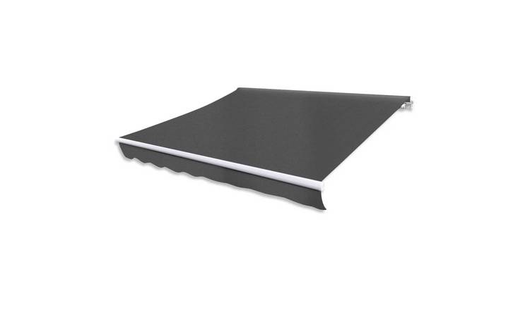 Walplus Polyester Awning - Anthracite - 300 x 250 cm