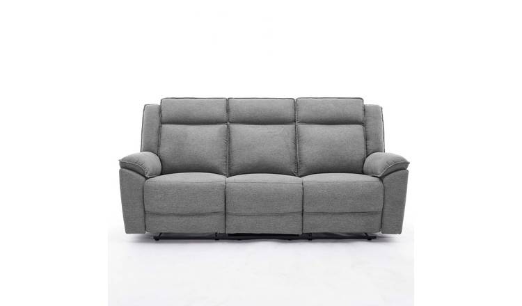 Furniture Online Skye Electric Recliner 3 Seater Linen Sofa – Grey