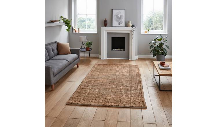 Mega Flooring Beige Handmade Striped Rug - 120 x 170cm