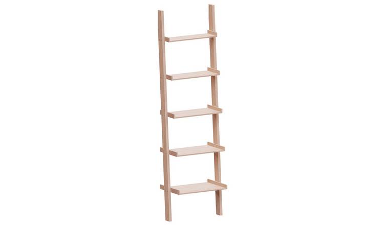 Vida Designs York 5 Tier Ladder Bookcase - Pine